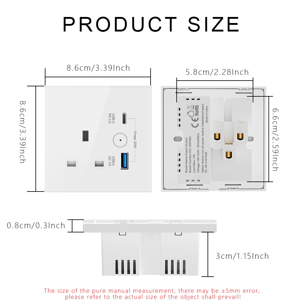 Right-Angle UK 3-Gang Socket 153FWN – Space-Saving OEM/ODM Design