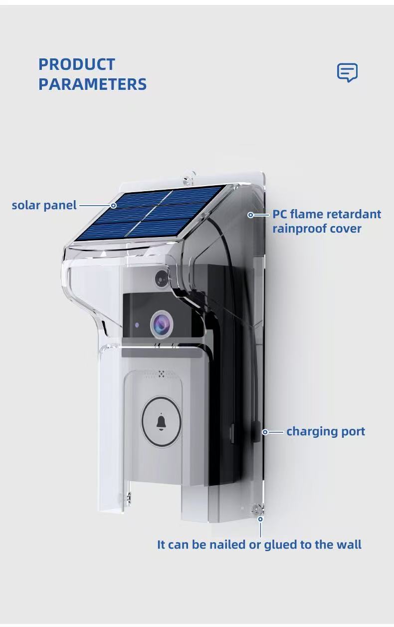 Solar doorbell technical details